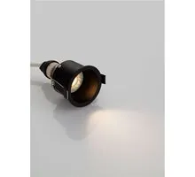 Spot fix Nova Luce Moal, 1xGU10, D68 mm, negru, incastrat