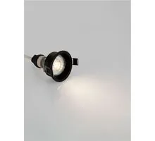 Spot fix Nova Luce Carree, 1xGU10, D69 mm, negru, incastrat