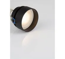 Spot fix Nova Luce Certa, 1xGU10, D80 mm, negru, incastrat