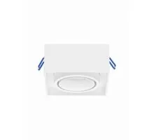 Spot fix Nova Luce Brook, 1xGU10, 96x96 mm, alb, incastrat