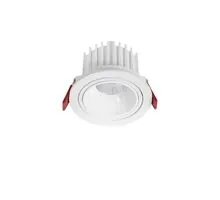 Spot mobil LED Nova Luce Vulcan, 20W, 3000K, D105 mm, alb, incastrat