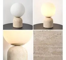 Veioza Maytoni Tavo 1xG9, H25 cm, alb, bej, negru