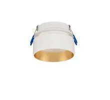 Spot fix Nova Luce Certa, 1xGU10, D80 mm, alb-auriu, incastrat
