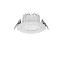 Spot fix LED Nova Luce Glim, 25W, 4000K, D140 mm, alb, incastrat