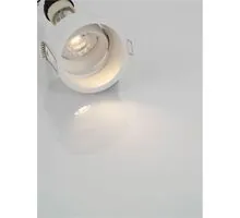 Spot mobil Nova Luce Varo, 1xGU10, D75 mm, alb, incastrat