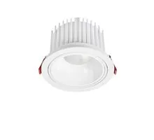 Spot mobil LED Nova Luce Vulcan, 40W, 3000K, D150 mm, alb, incastrat