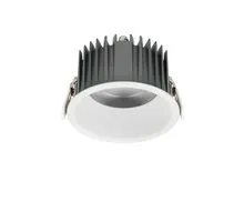 Spot fix LED Nova Luce Lox, 35W, 3000K, D132 mm, alb, incastrat, IP54