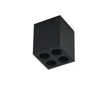 Spot fix LED Nova Luce Largo, 6W, 3000K, 49x49 mm, H60 mm, negru