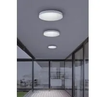 Plafoniera LED ACB Madison, 24W, 3000-4000-6500K, alb, switch, kit emergenta 3h, IP54