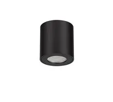 Spot fix Nova Luce Cotty, 1xGU10, D80 mm, negru, IP44