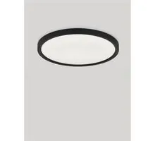 Plafoniera LED Nova Luce Cerium, 30W, 2700/3000/3500/4000/6500K, D397 mm, negru, switch, dimabil Triac