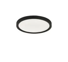 Plafoniera LED Nova Luce Cerium, 20W, 2700/3000/3500/4000/6500K, D293 mm, negru, switch, dimabil Triac