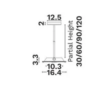 Kit suspendare Nova Luce Cerium, D164 mm, alb