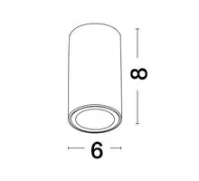 Spot fix Nova Luce Loyd, 1xGU10, D60 mm, negru