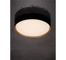 Plafoniera LED Nova Luce Binary, 30W, 2700/3000/4000K, D422 mm, negru, switch, IP44