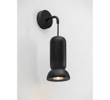 Aplica Nova Luce Parlo, 1xGU10 max. 10W, negru, IP20