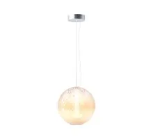 Pendul LED Maytoni Bruma, 15W, 2700K, D30 cm, Hmax 335 cm, crom, dimabil