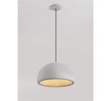 Pendul Nova Luce Davo, 1xE27 max. 12W, D43 cm, Hmax 225 cm, gri