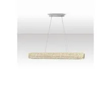 Pendul LED Nova Luce Arietta 82W, 3000K, 5740 lumeni, L1190 mm, Hmax 2100 mm, nichel, dimabil Triac