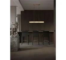 Pendul LED Nova Luce Gloree, 23W, 3000K, 1380 lumeni, L1200 mm, Hmax 1500 mm, alama, dimabil Triac