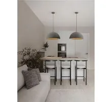 Pendul Nova Luce Starla, 1xE27 max. 12W, D50 cm, Hmax 250 cm, gri