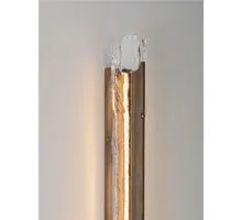 Aplica LED Nova Luce Velar, 24W, 3000K, 355 lumeni, H1500 mm, alama, dimabil Triac, sticla handmade