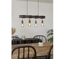 Pendul Eglo Townshend, 4xE27, maro antic, negru