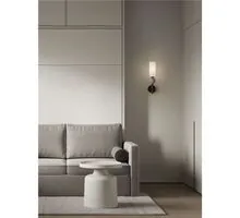 Aplica Nova Luce Filomena, 1xG9, gri, opal, negru