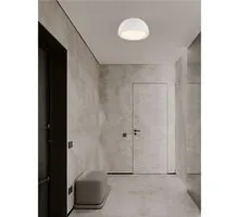 Plafoniera Nova Luce Davo, 1xE27 max. 12W, D430 mm, alb