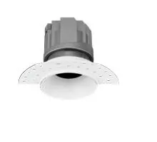 Spot Nova Luce One S Trimless Fixed, cu filtru IP4, fascicul 40°, 3000K, alb, negru