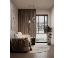 Pendul Nova Luce Tempus, 1xG9 max. 5W, 20x30 cm, Hmax 250 cm, maro