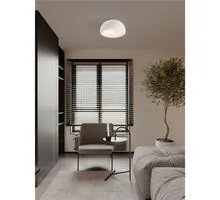 Plafoniera Nova Luce Davo, 1xE27 max. 12W, D500 mm, alb