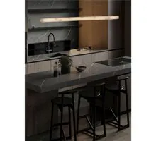 Pendul LED Nova Luce Vaster 36W, 3000K, 1906 lumeni, L1200 mm, Hmax 1500 mm, alama, auriu, dimabil Triac