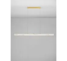 Pendul LED Nova Luce Vaster 36W, 3000K, 1906 lumeni, L1200 mm, Hmax 1500 mm, alama, auriu, dimabil Triac