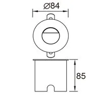 Spot LED pentru trepte incastrat Mantra Aspen, 3W, negru, rotund, IP65