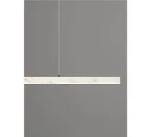Pendul LED Nova Luce Vaster, 36W, 3000K, 1906 lumeni, L1200 mm, Hmax 1500 mm, negru, dimabil Triac