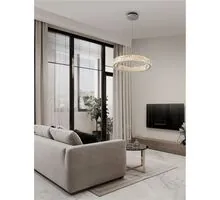 Pendul LED Nova Luce Arietta, 46W, 3000K, 3220 lumeni, D600 mm, Hmax 2100 mm, nichel, dimabil Triac