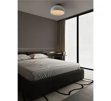 Plafoniera Nova Luce Davo, 1xE27 max. 12W, D500 mm, gri