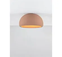 Plafoniera Nova Luce Davo, 1xE27 max. 12W, D500 mm, stone red