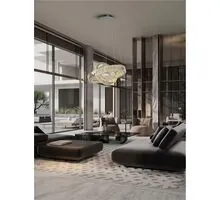 Pendul LED Nova Luce Arietta, 80W, 3000K, 5600 lumeni, D600 mm, Hmax 2100 mm, nichel, dimabil Triac