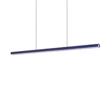 Pendul LED Ideal Lux Dorica, 35W, 3000K, 1120 lumeni, L1400 mm, Hmax 2185 mm, albastru, negru, dimabil Dali Push