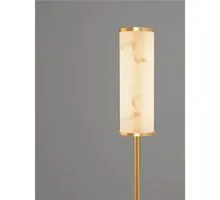 Veioza LED Nova Luce Nolia, 12W, 3000K, 673 lumeni, H490 mm, auriu, alama, negru