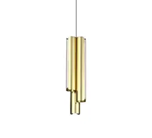 Pendul LED Ideal Lux Dorica, 27W, 3000K, 1480 lumeni, D95 mm, Hmax 2490 mm, alama, dimabil Dali Push
