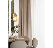 Pendul LED Nova Luce Malory, 5W, 3000K, Hmax 1850 mm, alb, auriu