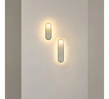 Aplica LED Maytoni Perlamour, 25W, 3000K, 1150 lumeni, H82 mm, alama, crom, negru, maroniu