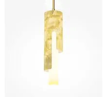 Pendul LED Maytoni Maris, 6W, 2700K, 220 lumeni, D82  mm, Hmax 2743 mm, auriu