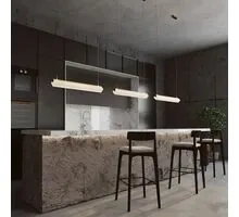 Pendul LED Maytoni Petra, 35W, 3000K, 2400 lumeni, L1000 mm, Hmax 3162 mm, alama