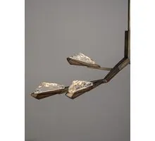 Lustra LED Nova Luce Greta, 34W, 3000K, L1380 mm, H1450 mm, alama antica, dimabil Triac
