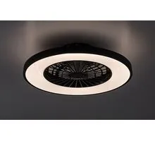 Plafoniera cu ventilator Rabalux Dalfon2, 72+20W, 3000K-6500K, 2100 lumeni, D540 mm, alb, negru, telecomanda inclusa
