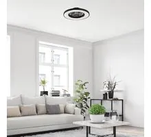 Plafoniera cu ventilator Rabalux Dalfon2, 72+20W, 3000K-6500K, 2100 lumeni, D540 mm, alb, negru, telecomanda inclusa